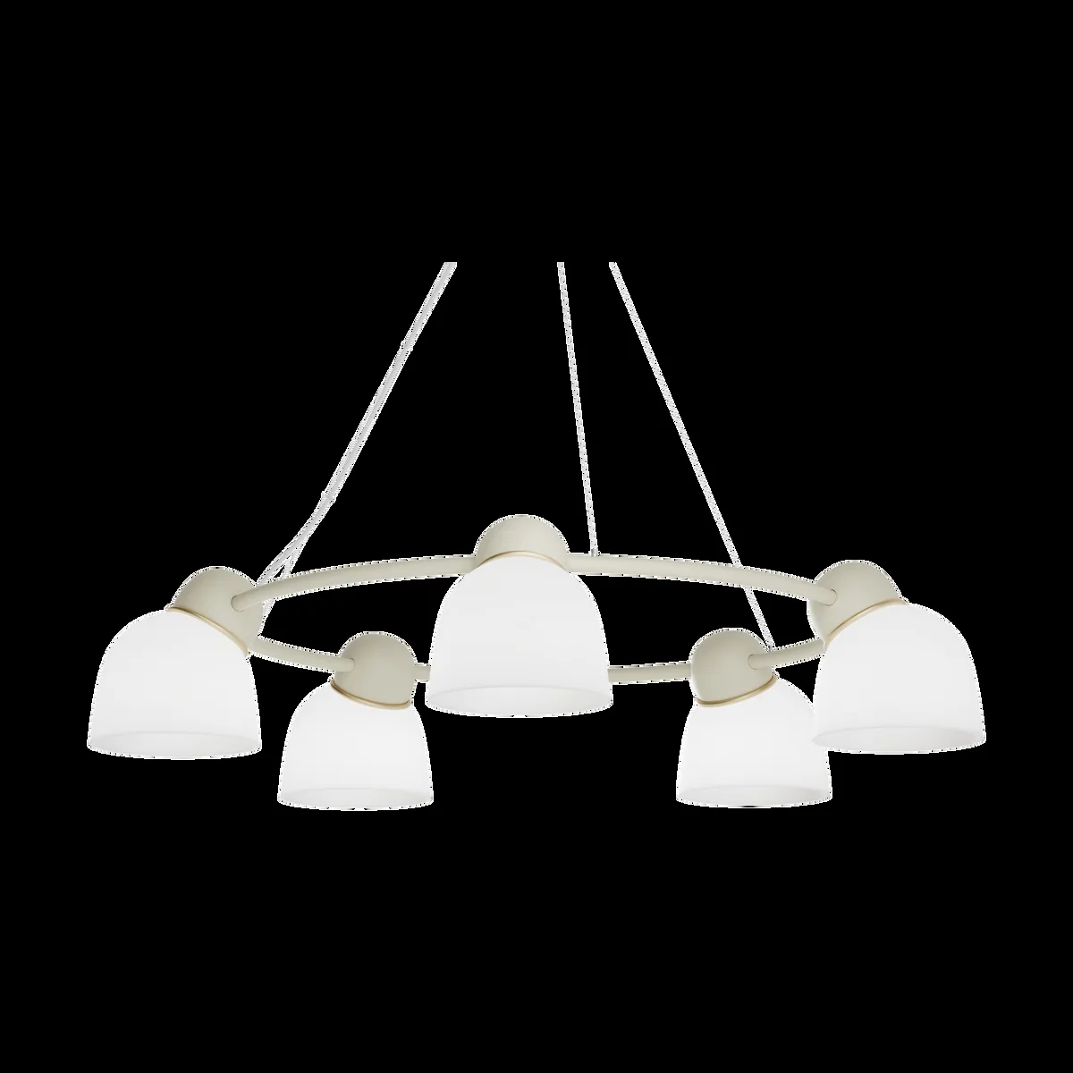 Belid Bird Kronleuchter Ø95,3 cm Sand-Messing-Opalglas