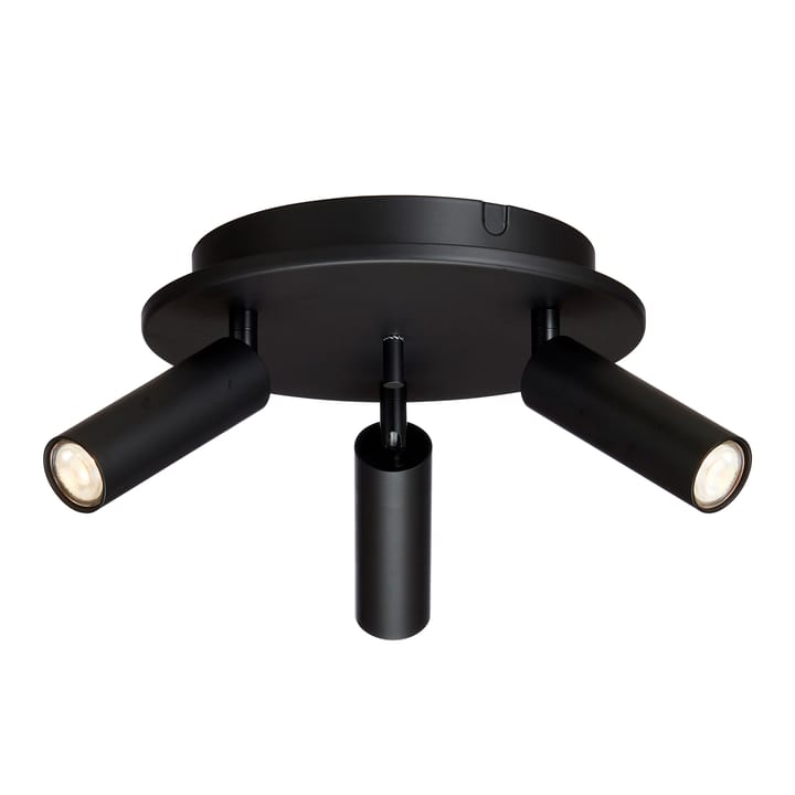 Cato Slim Deckenspotlight rund 3:a, Mattschwarz Belid