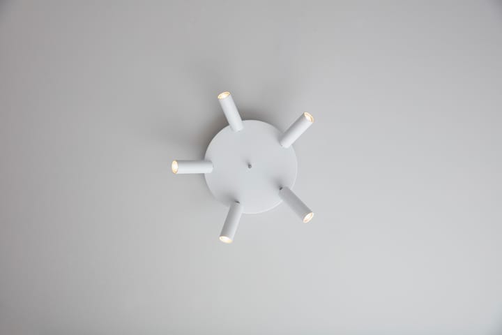 Cato Slim Deckenspotlight rund 5:a - Mattweiß-LED - Belid