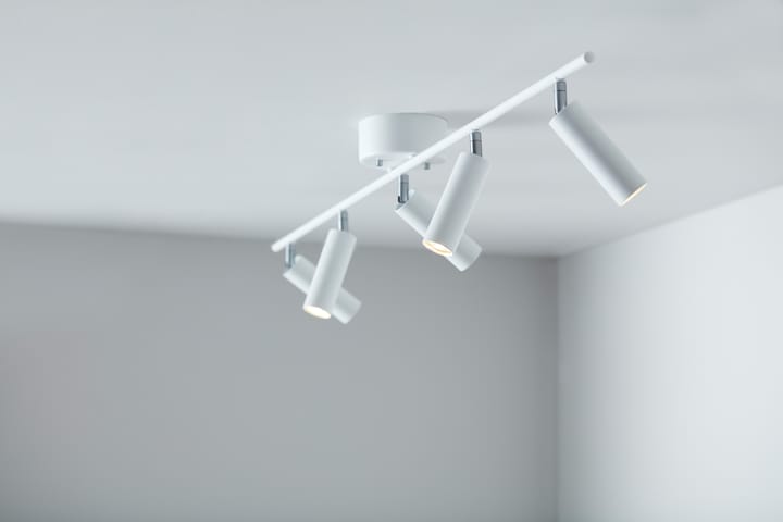 Cato Slim Spotlightschiene 5:a, Mattweiß-LED Belid