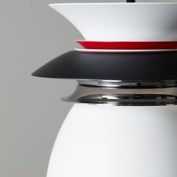 Diablo Pendelleuchte Ø16,5cm - Mattschwarz-Rot glänzend - Belid