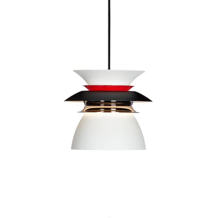 Diablo Pendelleuchte Ø16,5cm - Mattschwarz-Rot glänzend - Belid