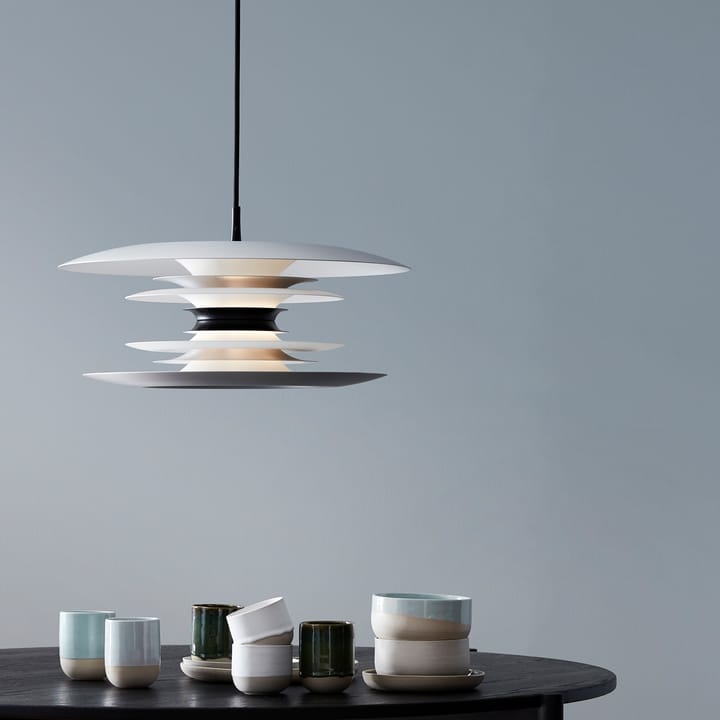 Diablo Pendelleuchte Ø50 cm, Mattes Aluminium-Mattschwarz Belid