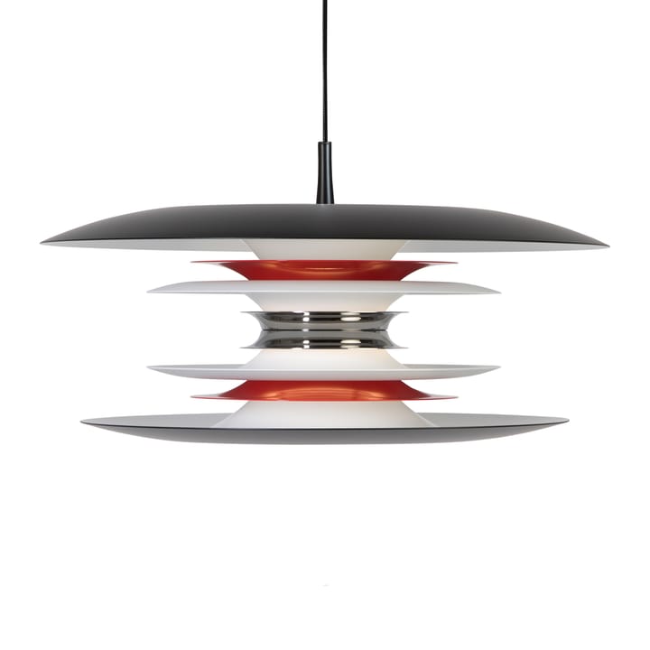 Diablo Pendelleuchte Ø50cm - Mattschwarz-Rot glänzend - Belid