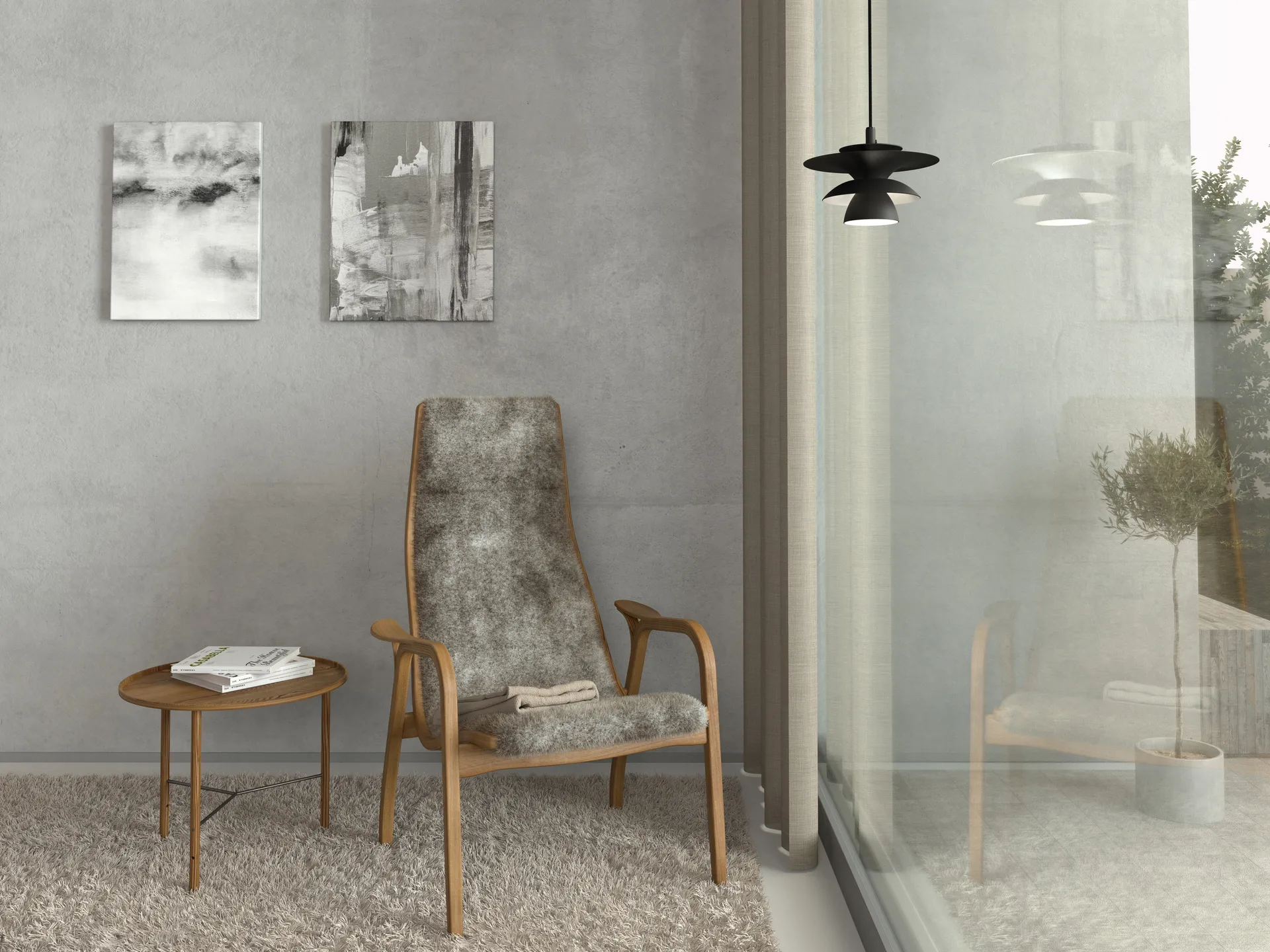 Picasso Pendelleuchte Ø18 cm, Mattschwarz Belid