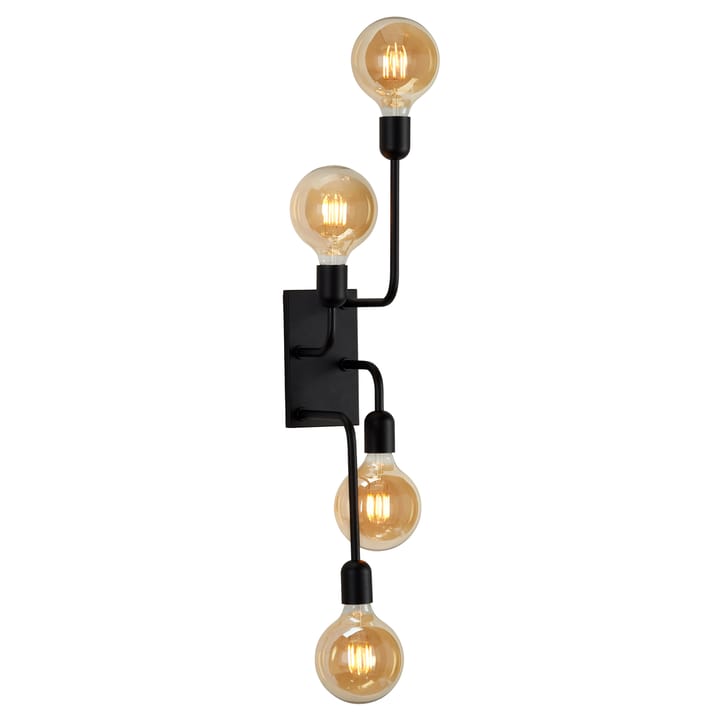 Regal XL Wandleuchte Stecker, Schwarz Belid