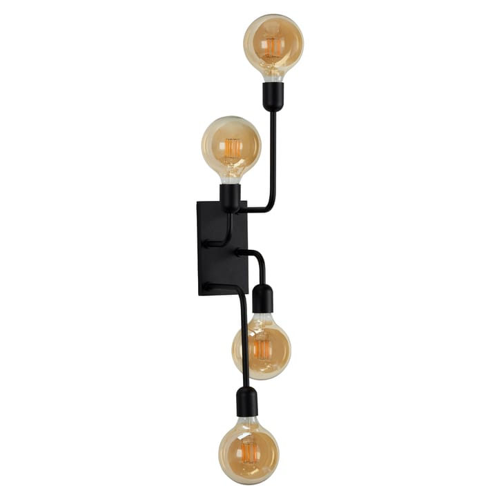 Regal XL Wandleuchte Stecker, Schwarz Belid