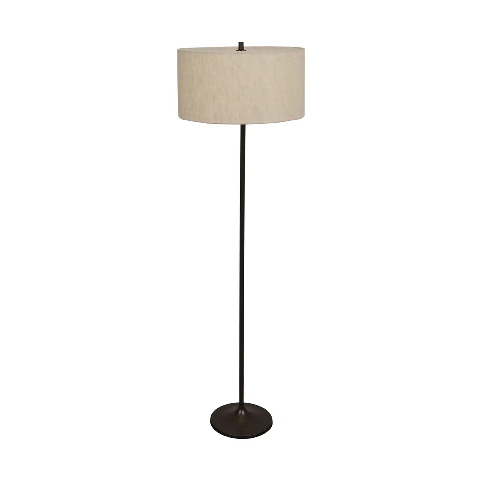Soft Stehleuchte, Leinen natur-metallic bronze, Ø44x149,5 cm Belid