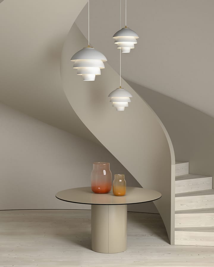 Valencia Pendelleuchte Ø42 cm, Mattweiß-messing Belid