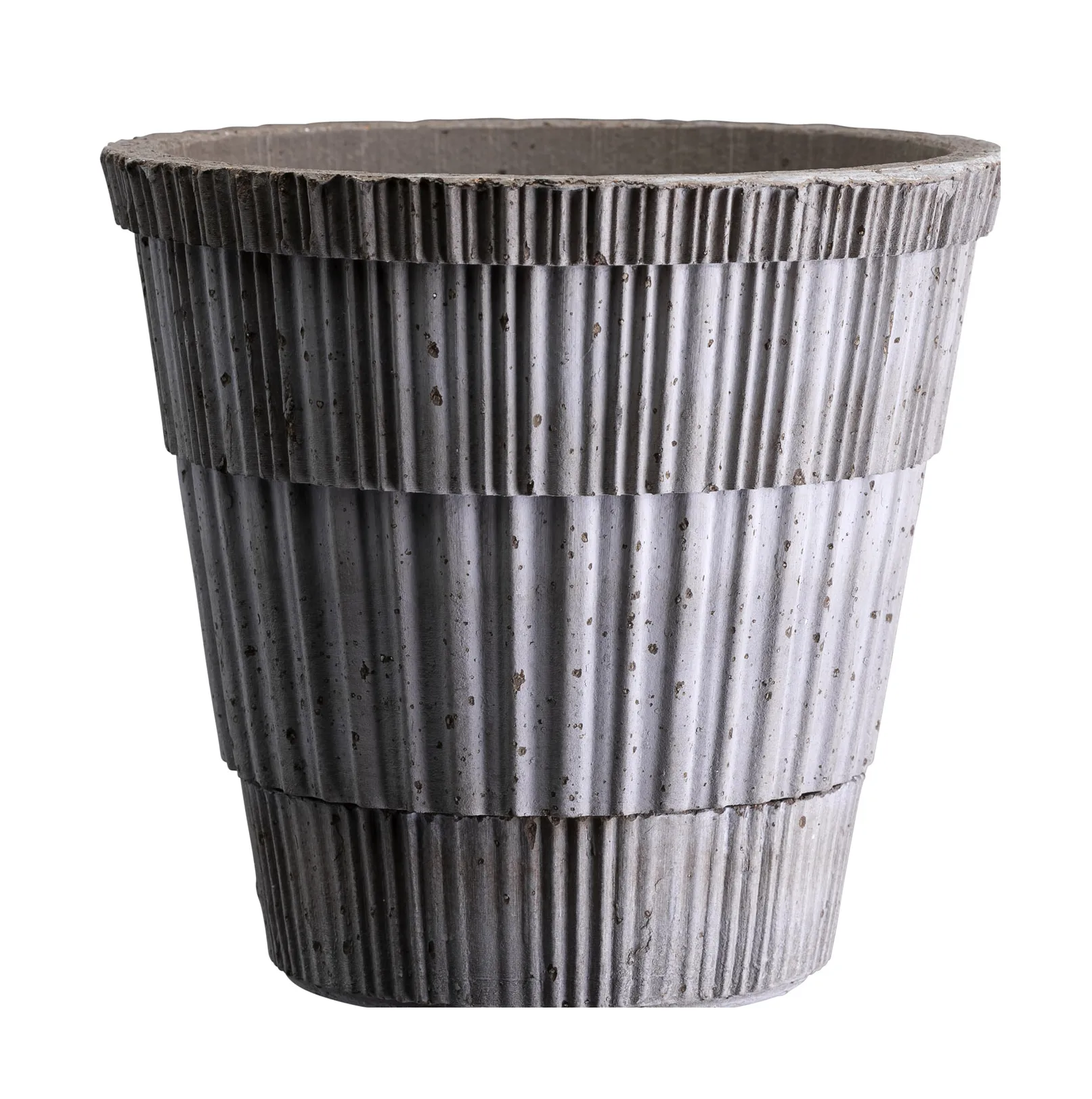 Atlas raw Topf mit Untersetzer, Grey, Ø21 cm Bergs Potter