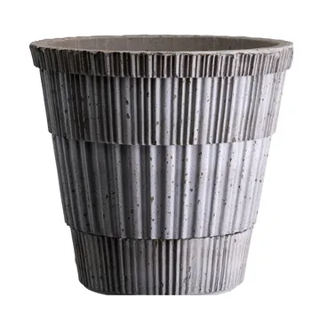 Atlas raw Topf mit Untersetzer - Grey, Ø21 cm - Bergs Potter