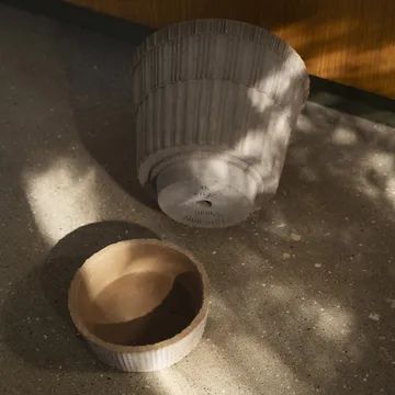 Atlas raw Topf mit Untersetzer - Grey, Ø25 cm - Bergs Potter