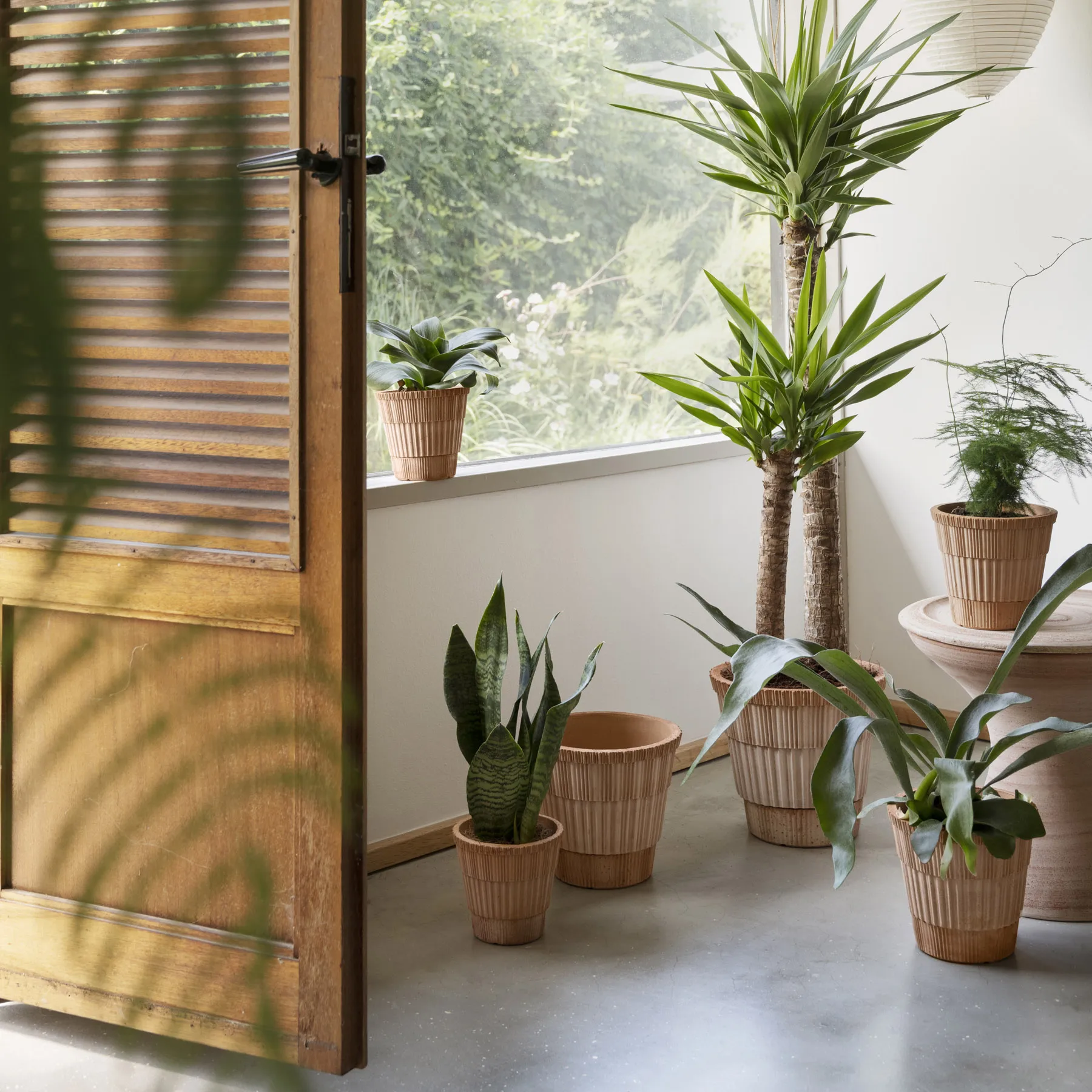 Atlas raw Topf mit Untersetzer, Rosa, Ø14 cm Bergs Potter