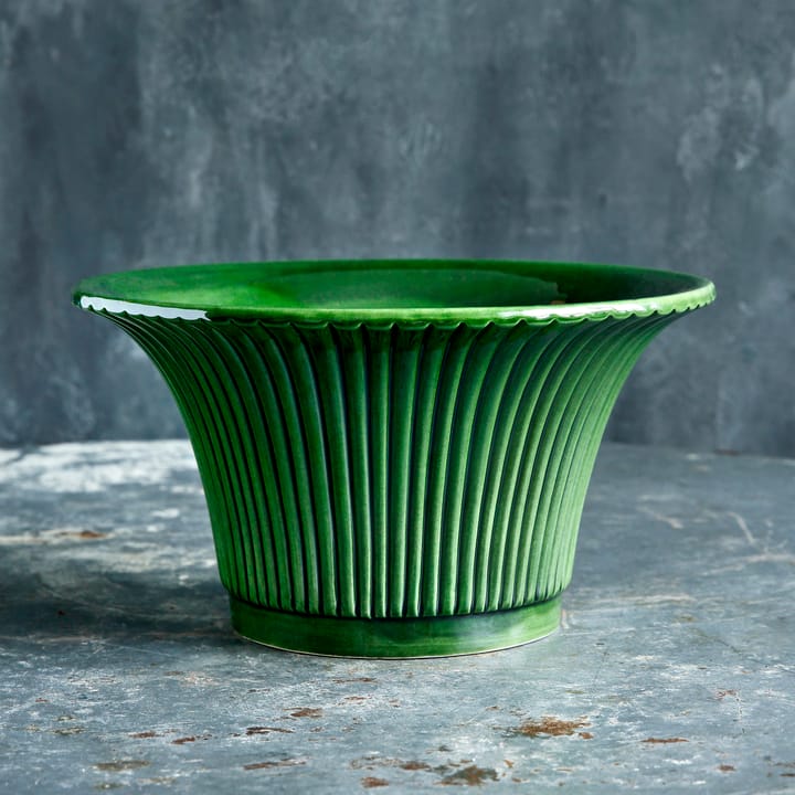 Daisy Blumentopf glasiert Ø25 cm - Grün - Bergs Potter