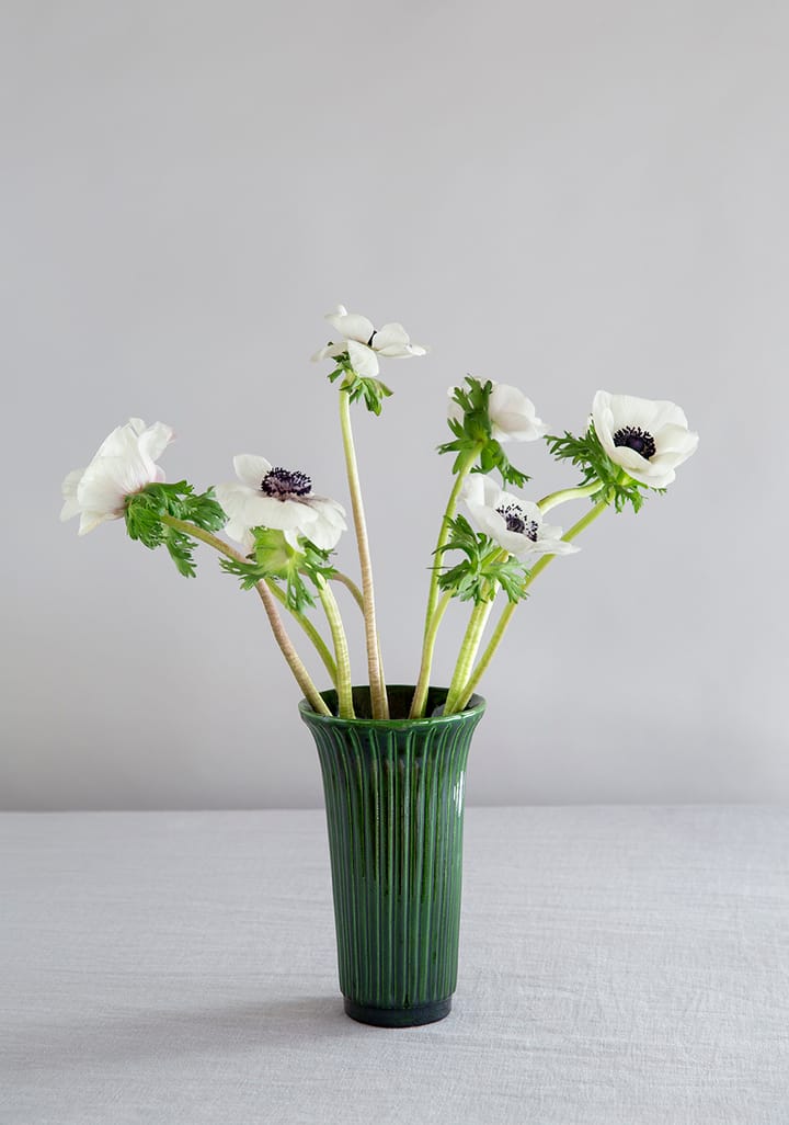 Daisy Vase glasiert Ø12cm - Grün - Bergs Potter