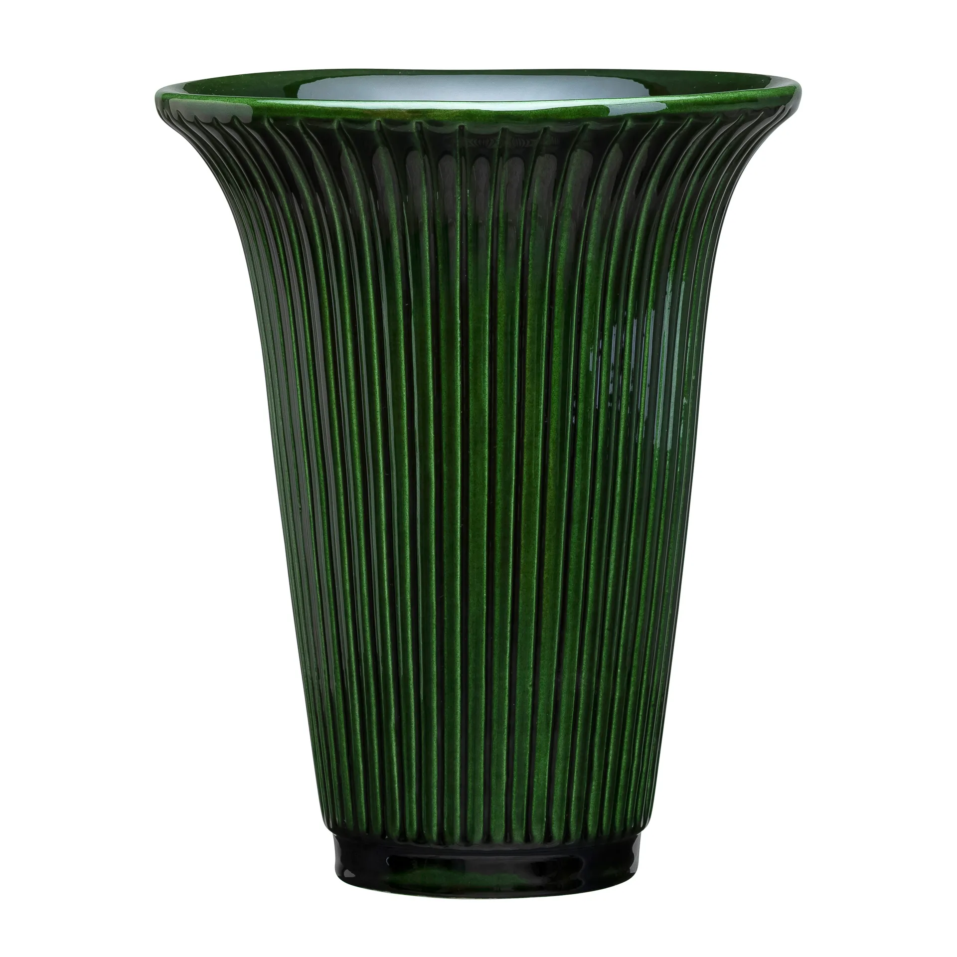 Daisy Vase glasiert Ø20cm, Grün Bergs Potter
