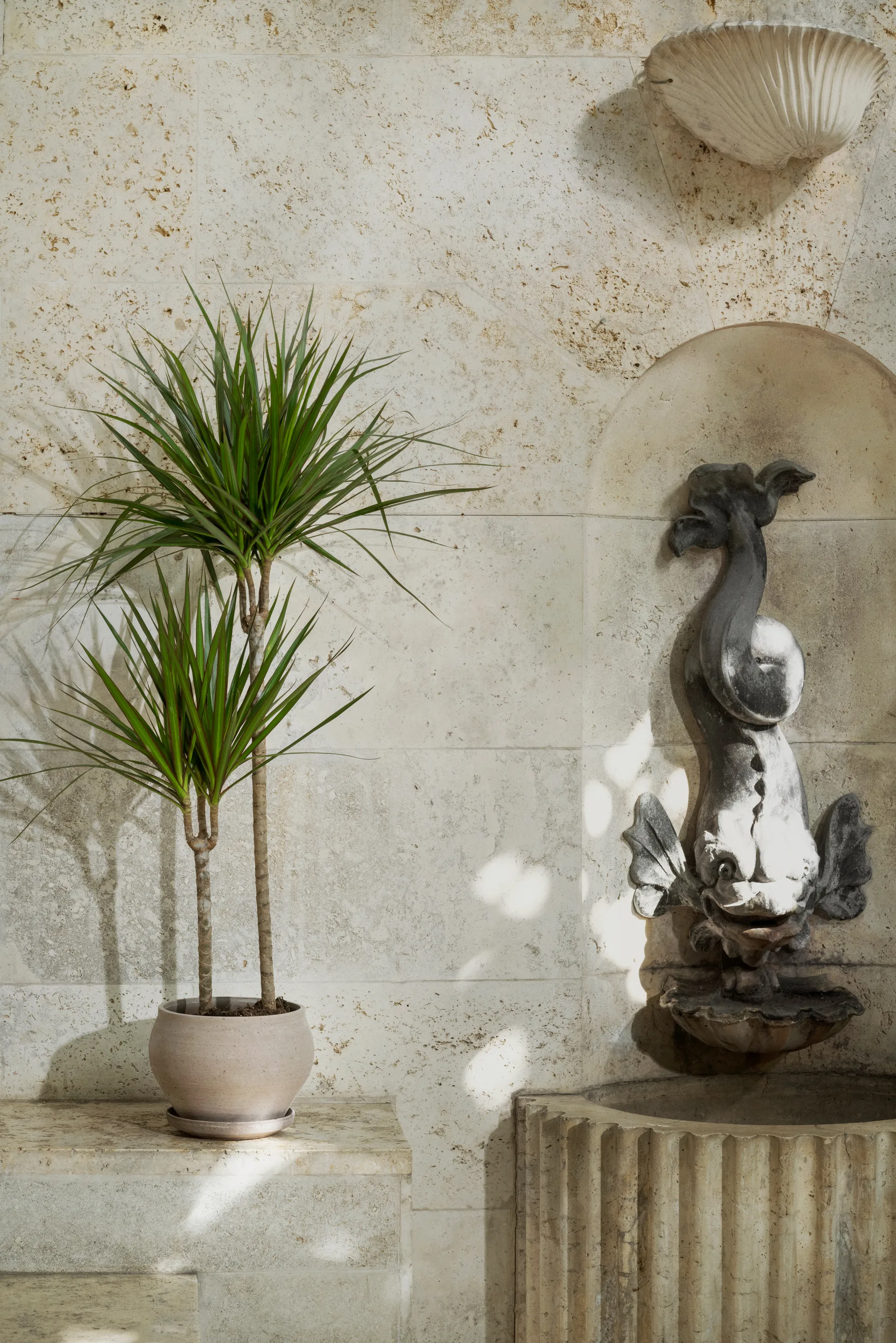 Delphi Topf mit Untersetzer 2-teilig, Grey, Ø24 cm, niedrig Bergs Potter