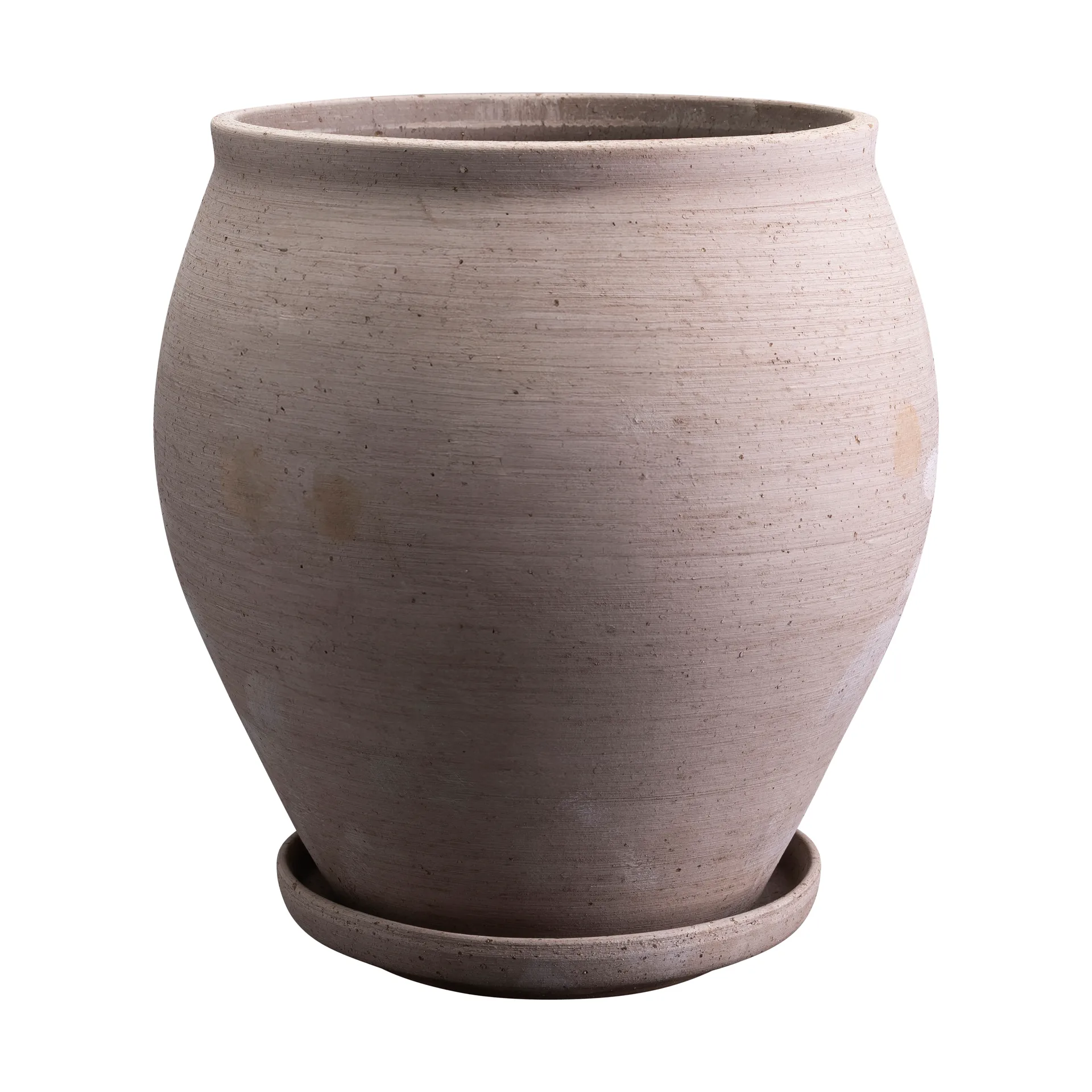 Delphi Topf mit Untersetzer 2-teilig, Grey, Ø26 cm Bergs Potter