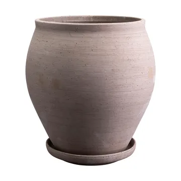Delphi Topf mit Untersetzer 2-teilig - Grey, Ø26 cm - Bergs Potter