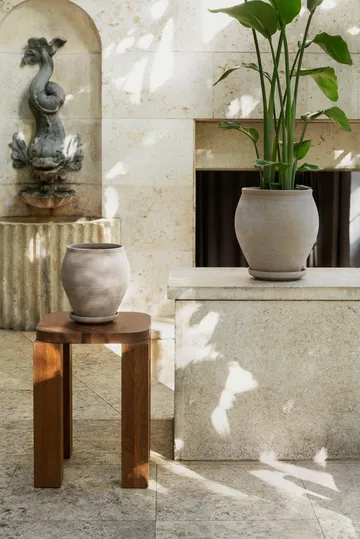 Delphi Topf mit Untersetzer 2-teilig - Grey, Ø26 cm - Bergs Potter