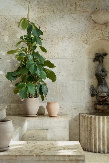 Delphi Topf mit Untersetzer 2-teilig - Grey, Ø26 cm - Bergs Potter