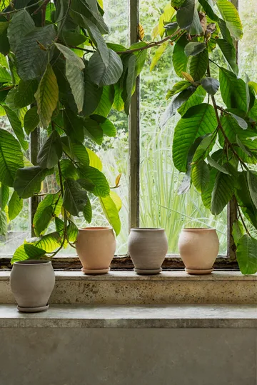 Delphi Topf mit Untersetzer 2-teilig - Rosa, Ø20 cm - Bergs Potter