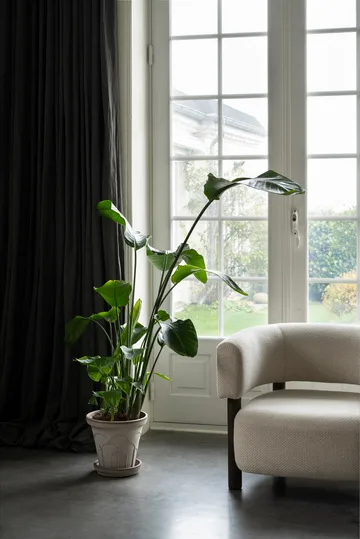 Fleur Übertopf mit Untersetzer 2-teilig - Grey, Ø25 cm - Bergs Potter