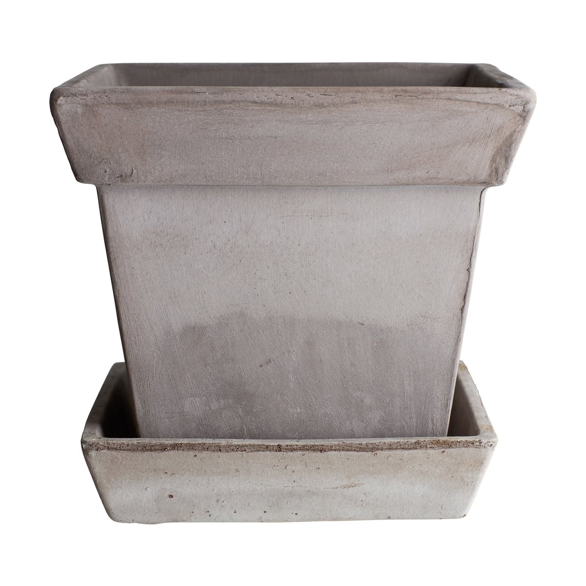 Bergs Potter Gaia raw Blumentopf Grey, 21x21 cm