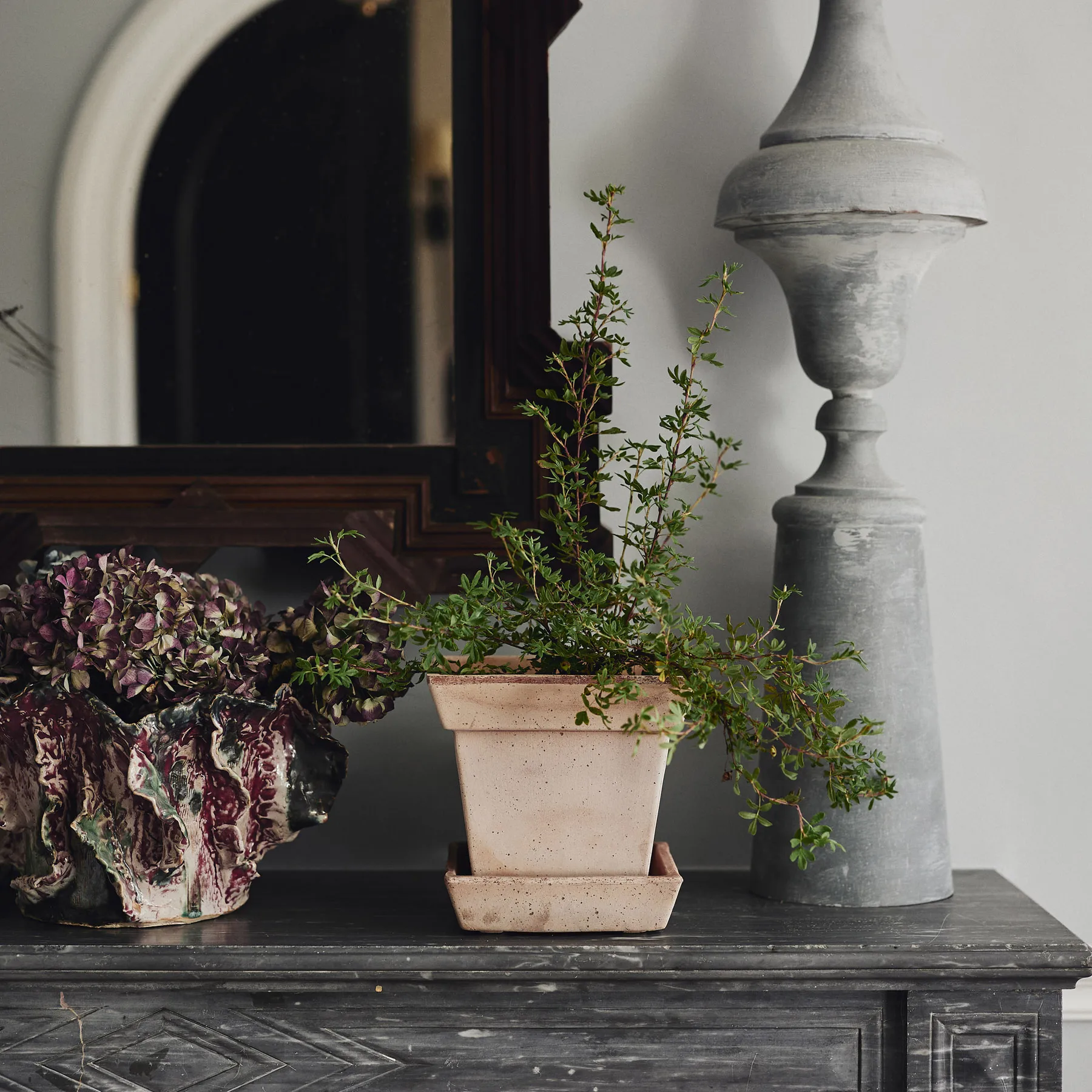 Gaia raw Blumentopf, Rosa, 21x21 cm Bergs Potter