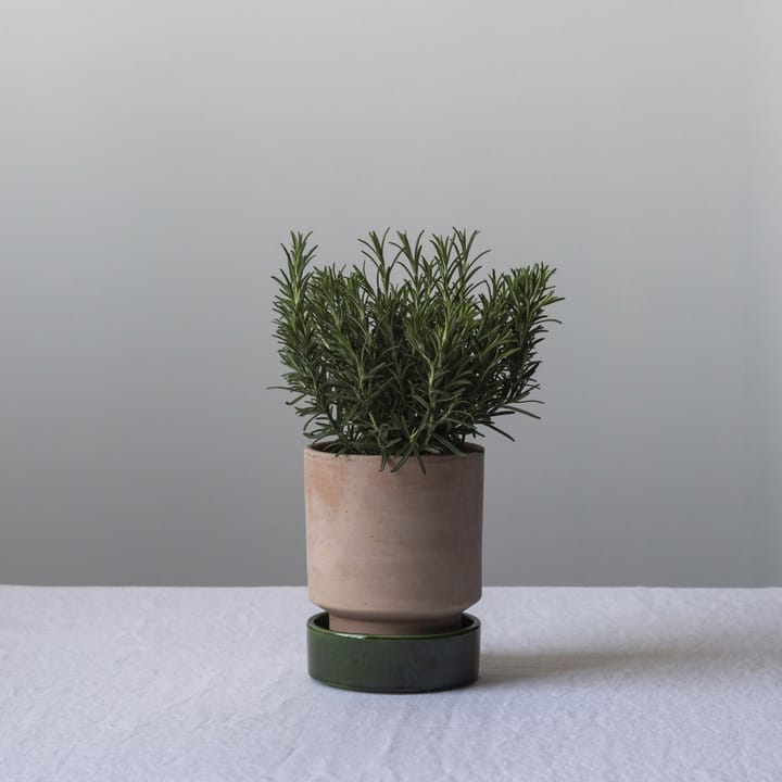 Hoff Blumentopf, Ø14 cm, Raw Rosa-Emerald Green Bergs Potter