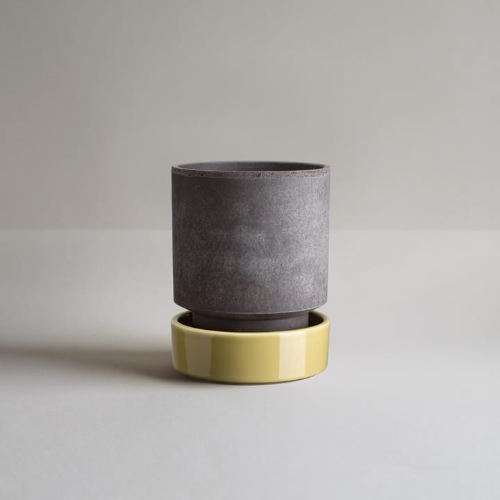 Hoff Blumentopf, Ø16 cm, Raw Grey-Pale Yellow Bergs Potter
