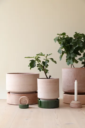 Hoff Blumentopf - Ø16 cm, Raw Rosa-Deep Burgundy  (rosa-rot) - Bergs Potter