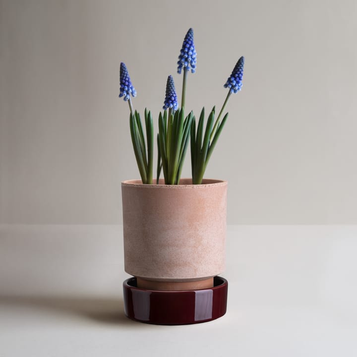 Hoff Blumentopf, Ø16 cm, Raw Rosa-Deep Burgundy Bergs Potter