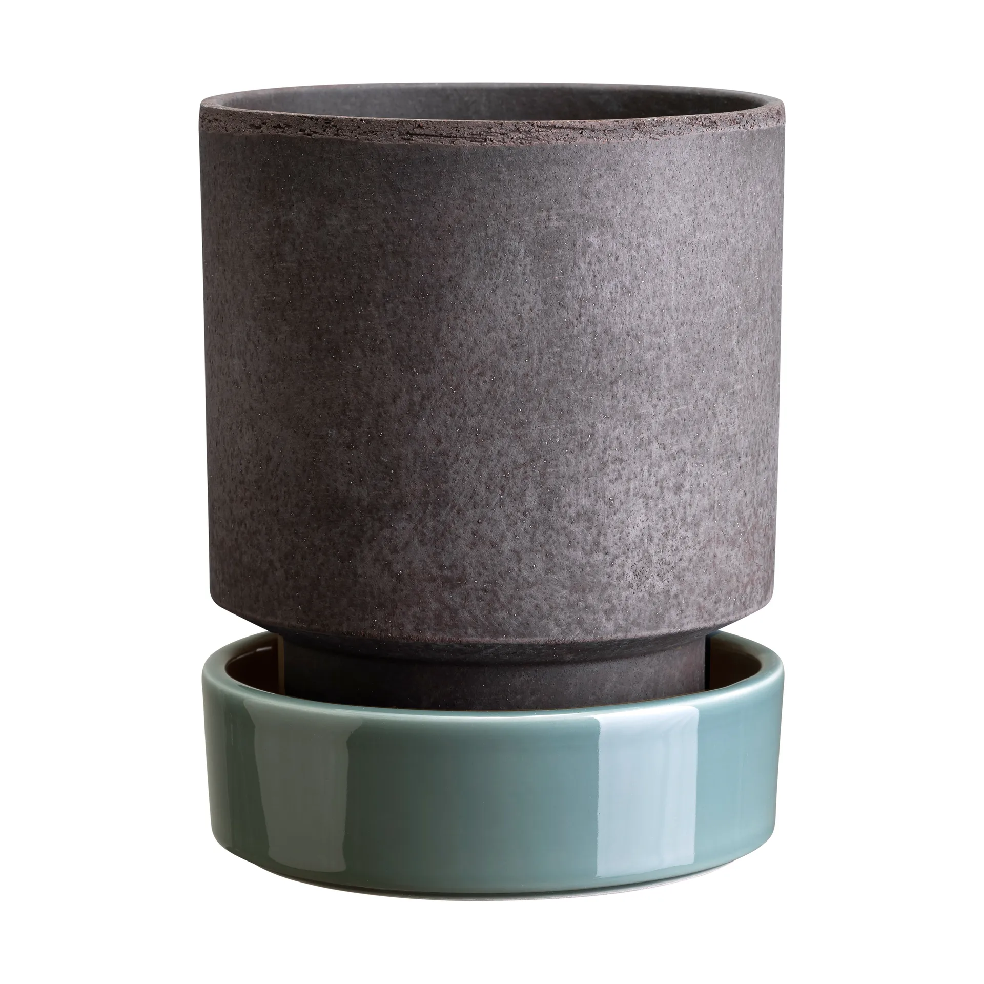 Hoff Blumentopf, Ø18 cm, Raw Grey-Misty Blue Bergs Potter