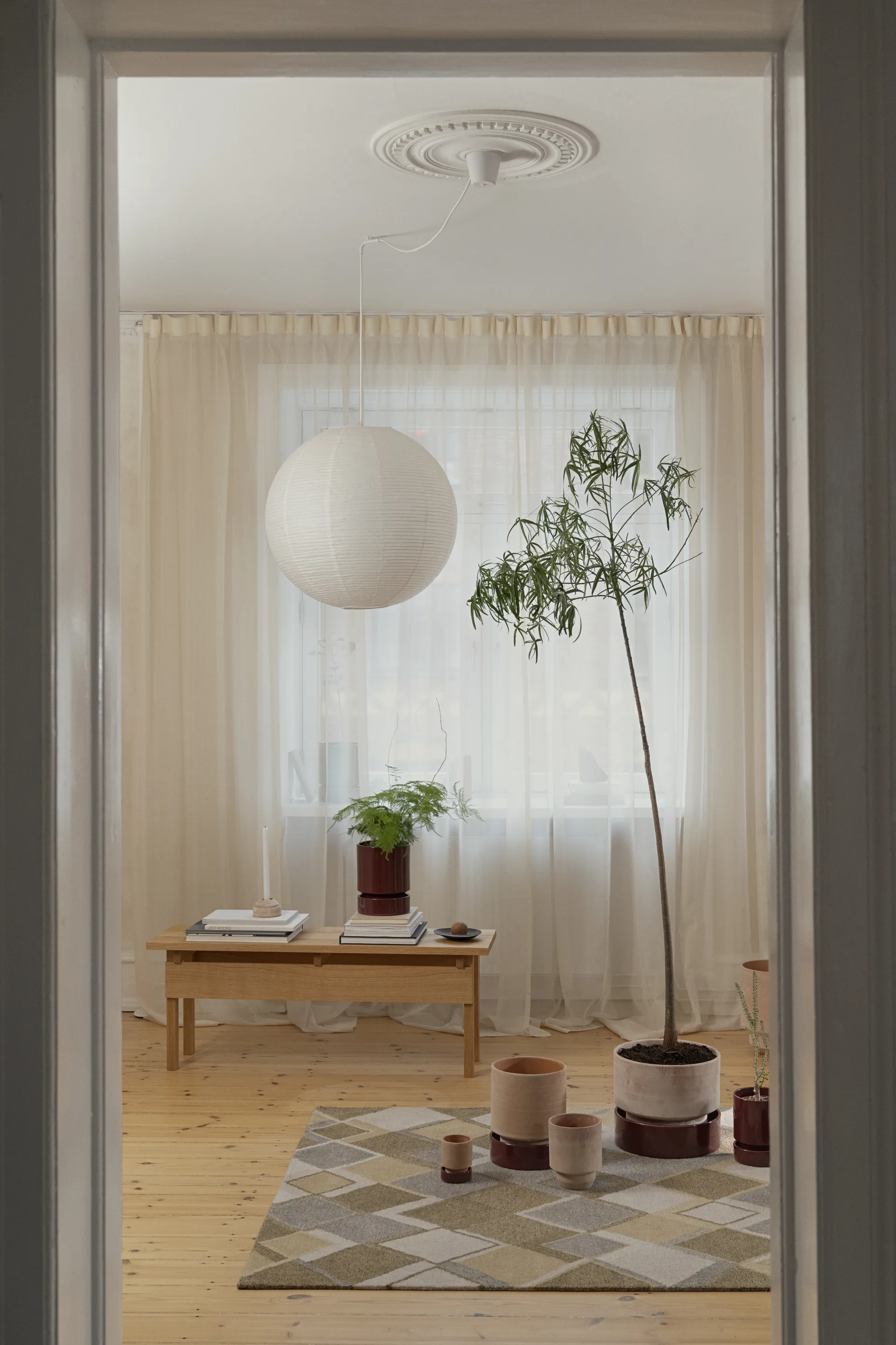 Hoff Blumentopf, Ø18 cm, Raw Rosa-Deep Burgundy Bergs Potter