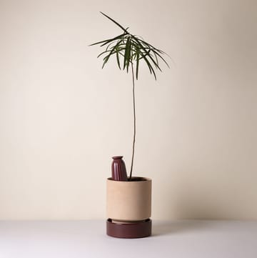 Hoff Blumentopf - Ø18 cm, Raw Rosa-Deep Burgundy - Bergs Potter