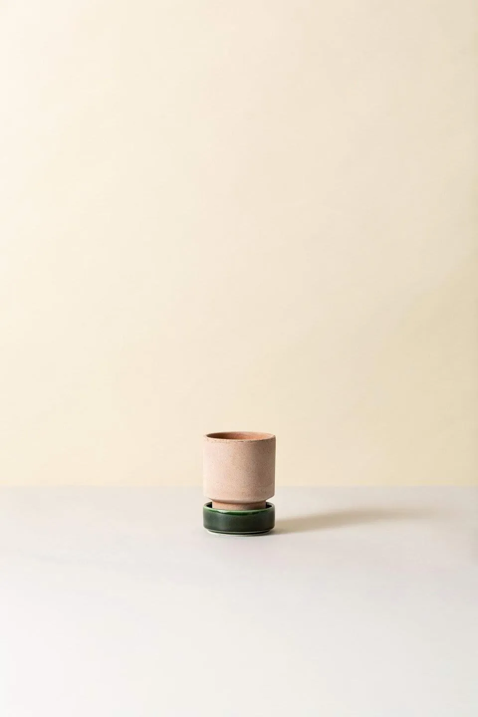 Hoff Blumentopf 2-teilig, Ø8 cm, Raw Rosa-Emerald Green Bergs Potter