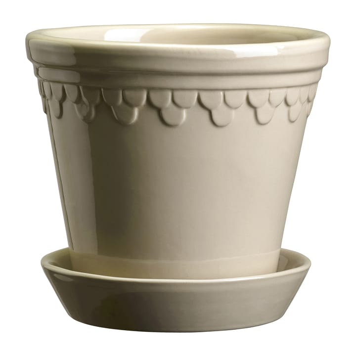 Københavner Blumentopf glasiert Ø10cm - Sand Stone - Bergs Potter