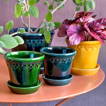 Københavner Blumentopf glasiert Ø18cm - Gelb - Bergs Potter