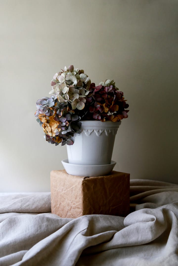 Københavner Blumentopf glasiert Ø21cm, Mineral White Bergs Potter