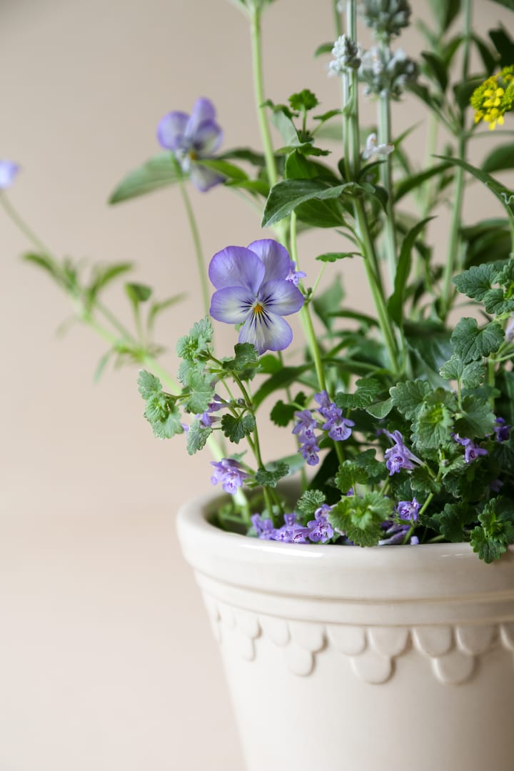 Københavner Blumentopf glasiert Ø25cm, Sand Stone Bergs Potter
