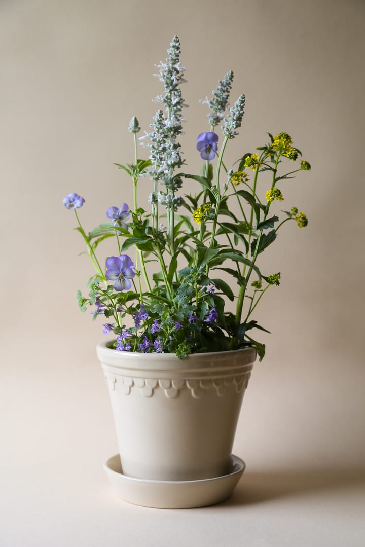Københavner Blumentopf glasiert Ø25cm, Sand Stone Bergs Potter