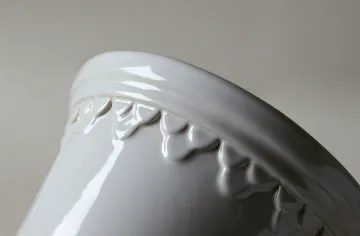 Københavner Blumentopf glasiert - Mineral White, Ø25 cm - Bergs Potter