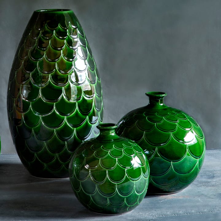 Misty Vase 19cm - Grün - Bergs Potter