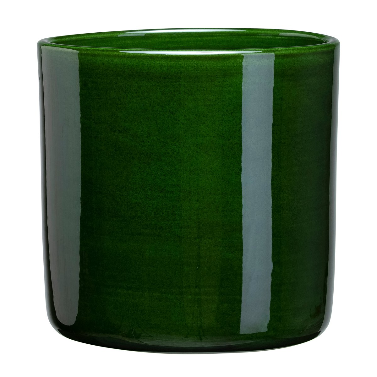 Bergs Potter Romeo Blumentopf glasiert o19cm Grün | Skandinavisches Design | Blumentöpfe | Grün