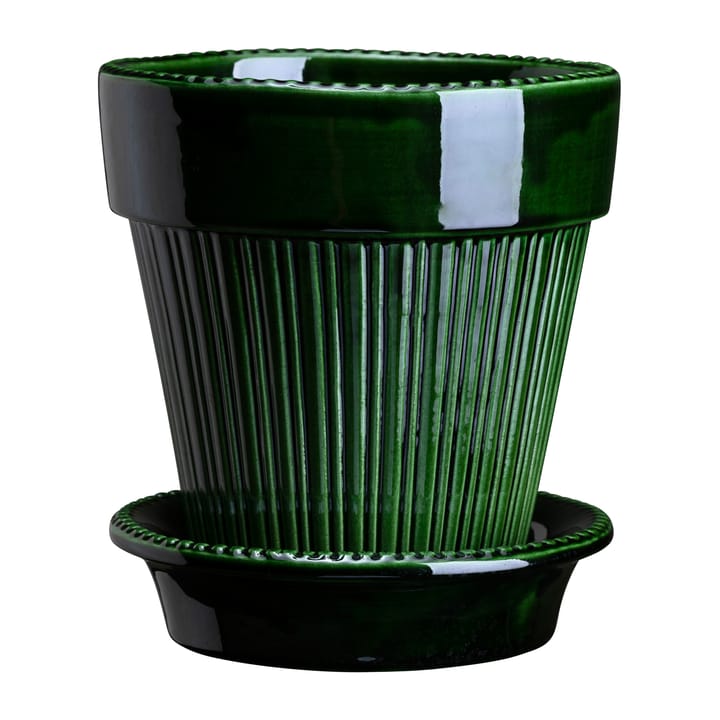 Simona Blumentopf glasiert Ø 12 cm - Green - Bergs Potter