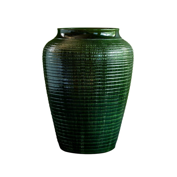Willow Vase glasiert 25cm - Green emerald - Bergs Potter