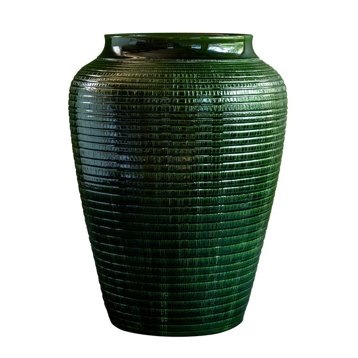 Willow Vase glasiert 35cm - Green emerald - Bergs Potter