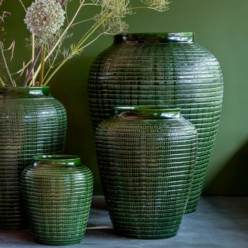 Willow Vase glasiert 35cm - Green emerald - Bergs Potter