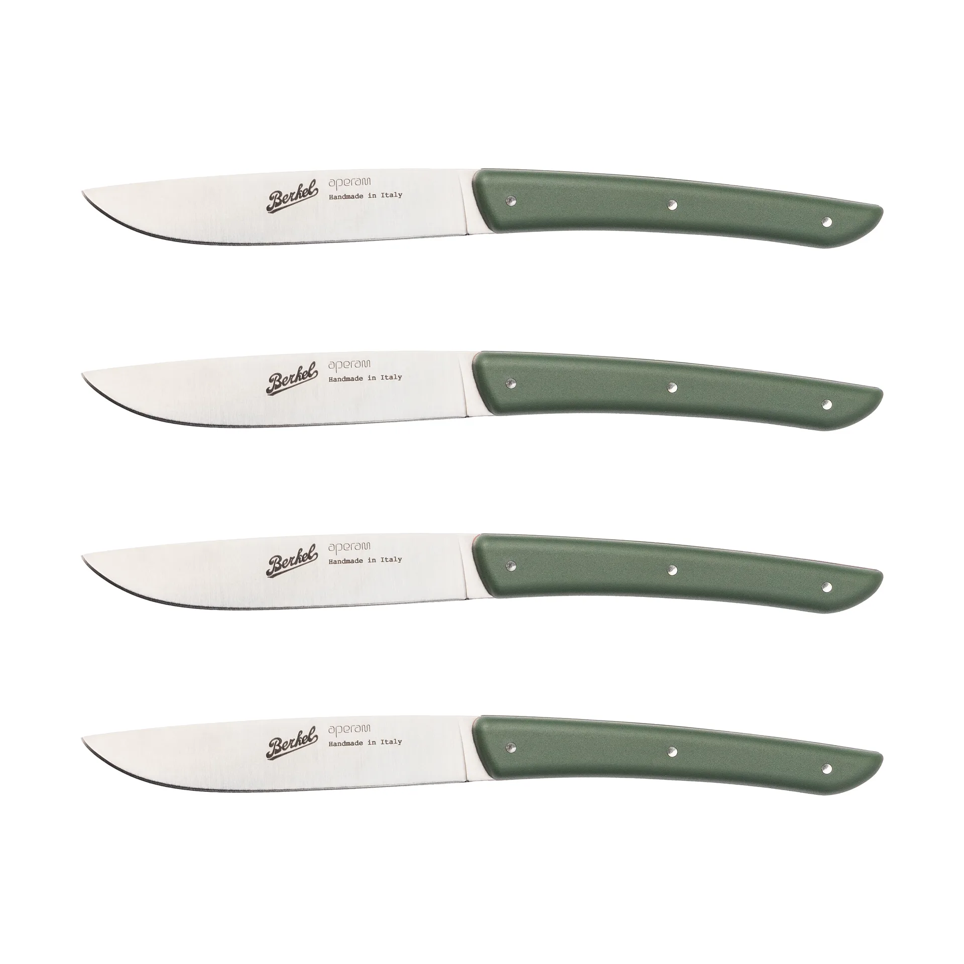 Color Fleischmesser 4er-Pack 11 cm, Olive Green Berkel